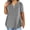 Gray, variant on Women plus size Tops dressy Casual Summer Short Sleeve Plain Loose T Shirts V Neck Blouses Athletic Gym Top with Pockets Tunic Tee Ladies T-Shirts