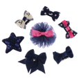 thumbnail image 1 of Set de Horquillas de Niñas Diadema de cabellero Decorativos Regalos de Recién Nacidos 7 piezas de color azul marino, 1 of 9