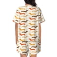 thumbnail image 3 of Naloa Dachshund Women's Short-Sleeved Pajama Set, Loungewear, Summer pajamas, Breathable Cozy - Medium, 3 of 9