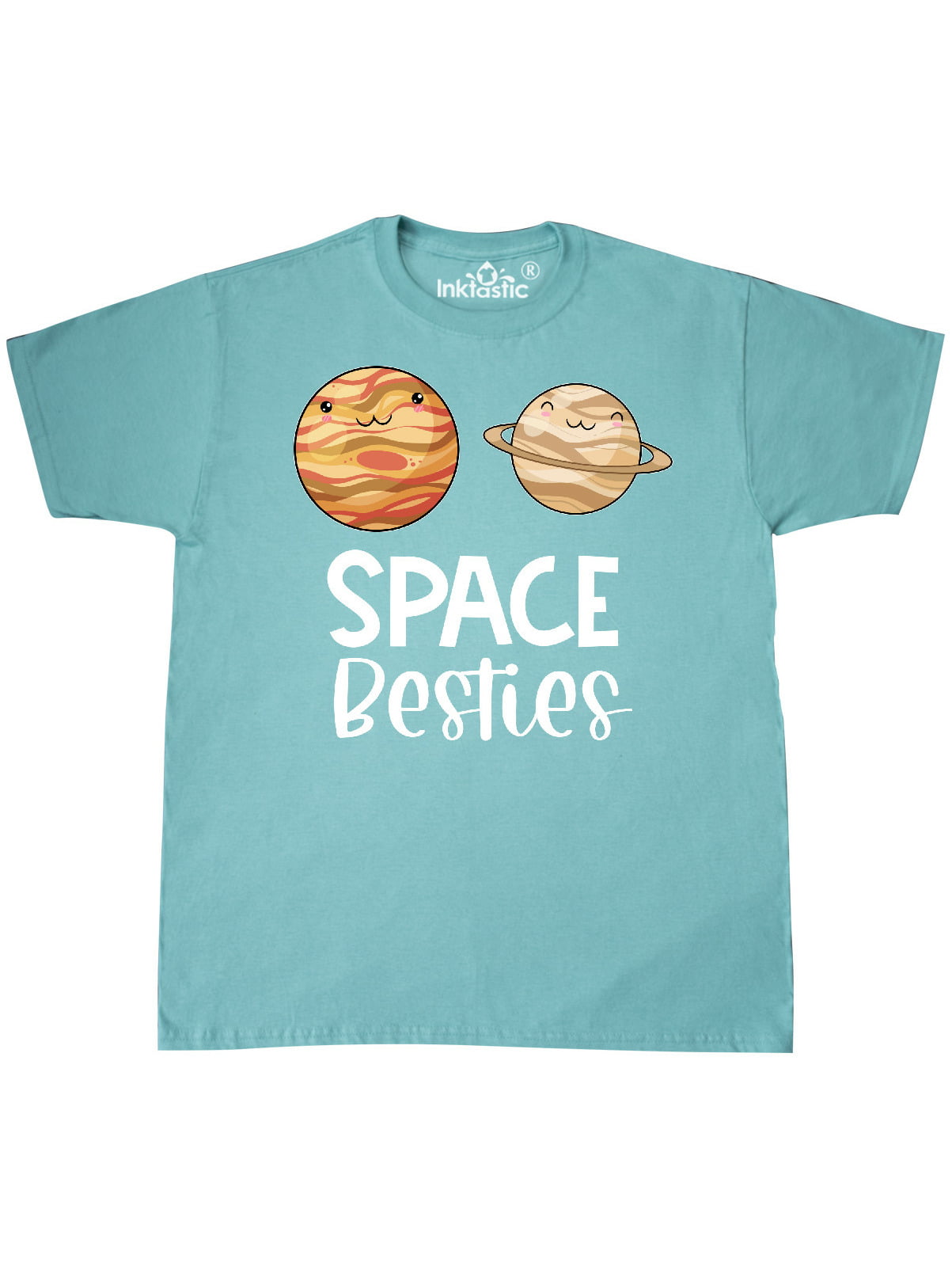 Inktastic Space Besties Cute Jupiter and Saturn T-Shirt - Walmart.com