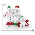 thumbnail image 5 of Personalized Family Christmas Ornament 2024 - Snowman Family of 3 2024 Snow Men Ornaments Home Decor, 5 of 10