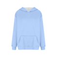 thumbnail image 4 of Topvent Women's Fashion Daily Versatile Casual Crewneck Sweatshirts Long Sleeve Solid Color Top Sweatshirts, 4 of 5