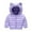 Purple, variant on Baby Boys Winter Coat Little Boys Girls Puffer Coat Bear Ear Hooded Jacket Zipper Up Down Coats for Baby Toddler Puffer Jacket Baby Clothes 18-24 Months