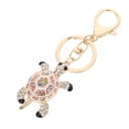 thumbnail image 3 of 1pc metal diamante tortuga incrustada tortuga elegante tutor de forma colgante, 3 of 5
