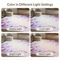 thumbnail image 7 of ODIKA 9'x12' Washable Area Rug Plum Purple Abstract Watercolor Ombre Fuzzy Swirl Boho for Master Suite, California King, Under Bed, Non-Shedding, Easy Care, 7 of 7