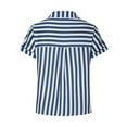 thumbnail image 6 of Lightweight Tops & Blouses Short Sleeve Shirts for Women V Neck s for Women Golf Linen Crop Tops for Women Summer Generic Womens Tops Hide Belly, 6 of 6