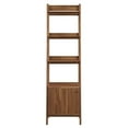 thumbnail image 4 of Bookcase Book Shelf Rack, Walnut, Wood, Living Kitchen Cafe Bistro Hospitality Restaurant, Modern Contemporary HB33446, 4 of 7