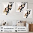 thumbnail image 4 of Designart Roses Flow Flower On Golden Beige Paint I Canvas Wall Art, 4 of 5