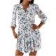 thumbnail image 1 of Vestido ajustado de manga larga con volantes de doble capa y cuello en V informal a la moda para mujer Pompotops  hdfakjf7296, 1 of 8