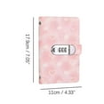 thumbnail image 2 of 2025 Heart Password Lock Cash Wallet - Pu Leather Money Saving Book With Combination Lock, D2u1, 2 of 7