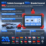 XTOOL D7X OBD2 Scanner Bidirectional Scan Tool, Ai-Assisted Car Scanner with 39+ Resets, Full System Diagnostic Tool, ECU Cod-ing, 3-Year Free Updates