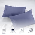 thumbnail image 2 of SGI Bedding 600 TC Pillowcase Set Mediterranean Blue Color 2 Piece Euro Sham Size, 2 of 5