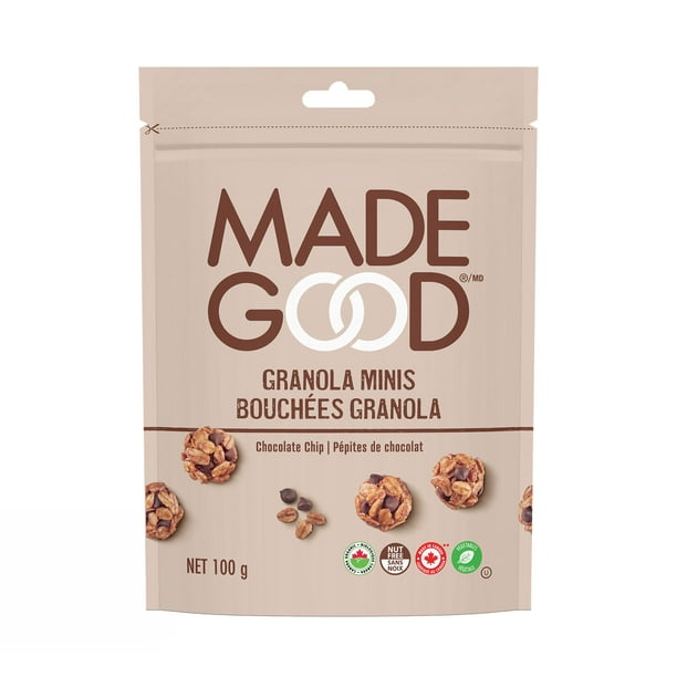 MadeGood Bouchée granola Pépites de chocolat Sachet de 100 g