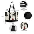 thumbnail image 2 of FORMRS Canvas Laptop Tote Bag for Women with 15.6" Computer Compartments Shoulder Handbag, Christmas Plaid Forest, 2 of 7