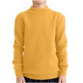 thumbnail image 2 of 4-18 Years Children's Casual Solid Color Thick T-shirt Base Shirt Long Sleeved Round Neck Top/shirt, 2 of 8