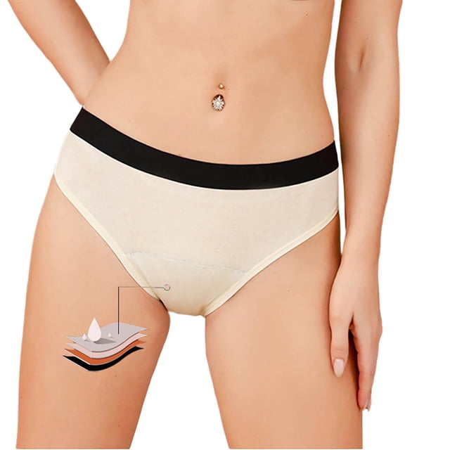 Short Pants for Daily Comfort and Leakproof Wicking Performance with High Waist Seamless Design