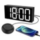 thumbnail image 1 of Reloj Despertador Dual Ruidoso, 4 Niveles De Brillo, Pantalla LED De 7,4 Pulgadas, Reloj Despertador Vibratorio, 4 Niveles De Volumen Para Dormitorio Para Personas Que Duermen, 1 of 7