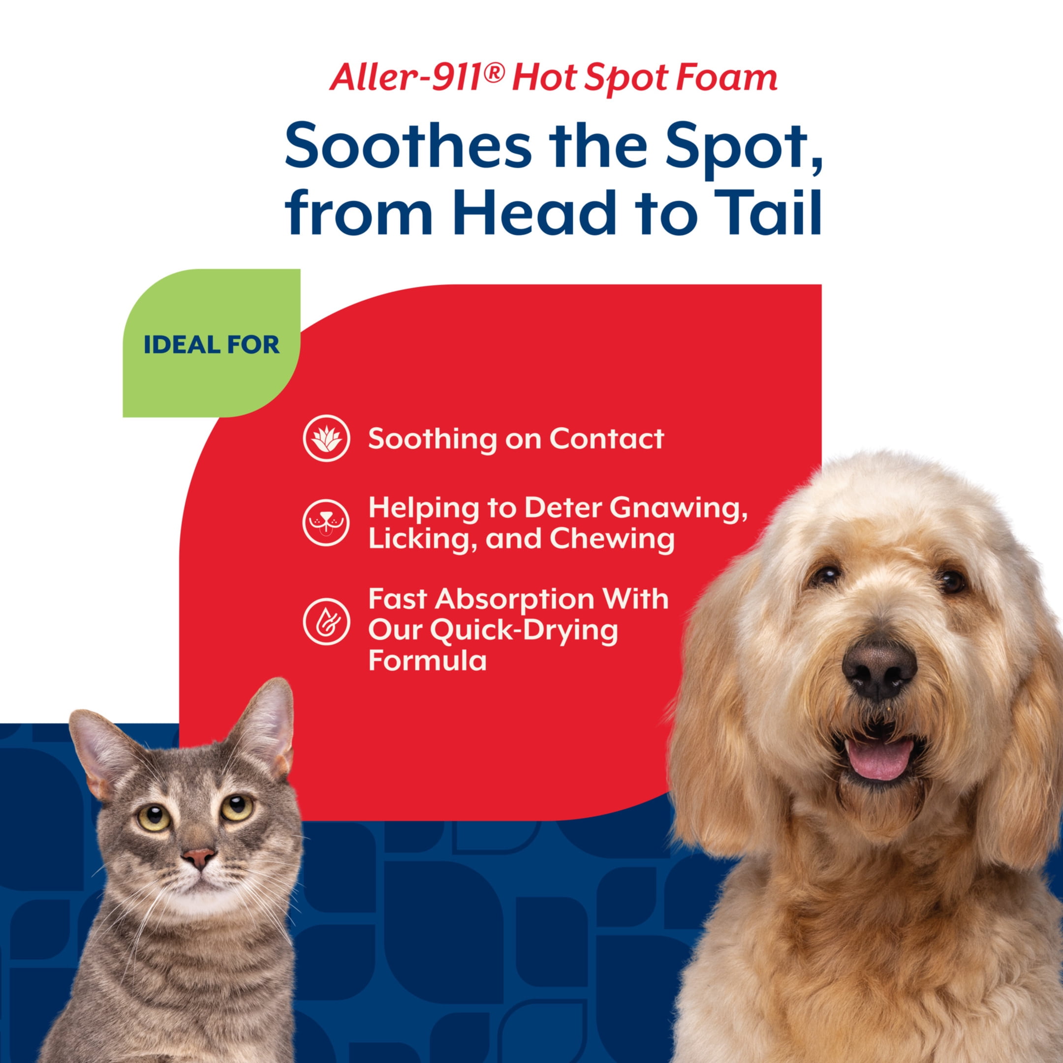 NaturVet Aller-911 Hot Spot Foam for Dogs 8oz