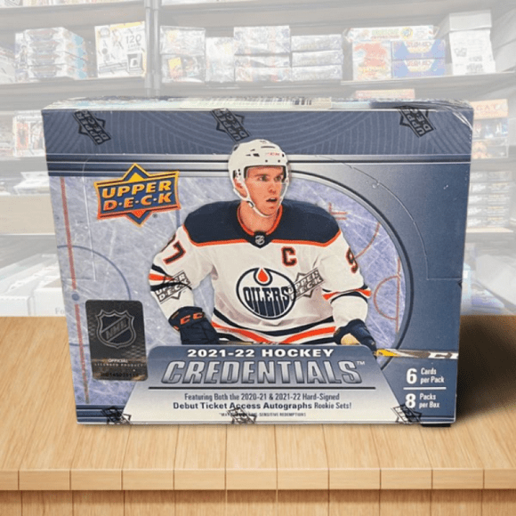 2021-22 Upper Deck Credentials Factory Sealed Hockey Hobby Box