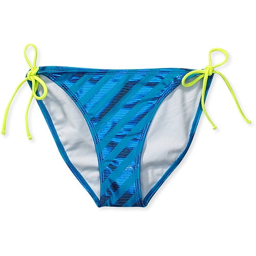 Op - Juniors Foil Stripe String Bikini Bottom - Walmart.com