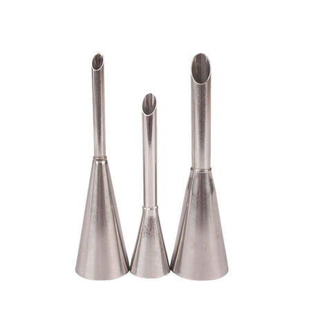 

FNGZ Bakeware Clearance Promo Dessert Icing Tips Decoration Cake 3Pc Tools Piping SugarCraft Cupcake Nozzles Kitchen，Dining & Bar Silver