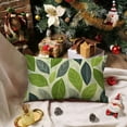 thumbnail image 6 of PHYHOO Grey Green Leaves 12x20 Set of 2 Decorative Throw Pillow Covers Outdoor Pillowcase Spring Florals Lumbar Pillow Case with Zipper Farmhouse Cushion Cases for Living Room Couch, 6 of 8