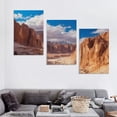 thumbnail image 4 of Nawypu Designart White Canyon at South Sinai Egypt-Landscape Art Canvas Print-12''x16''X3 Panels, 4 of 4