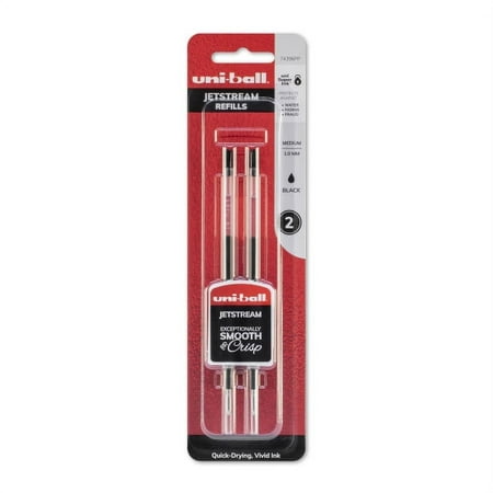 uni-ball® JetStream™ Refills, For JetStream Stick, Bold Point, 1.0 mm, Black, Pack Of 2