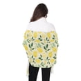 thumbnail image 3 of Winter Scarves for Women Hand Drawn Lemon and Leaf Fashion Pashmina Shawl Wraps Long Blanket Scarf for Fall Spring, 3 of 10