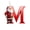 M, variant on E Christmas Letter Pendant For Tree Decor 8Cm Size E Letter For Custom Ornaments Acrylic Construction
