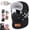 Black, variant on Unisex Outdoor Biking Hat with Goggles, 5-in-1 Fleece Balaclava Neck Warmer