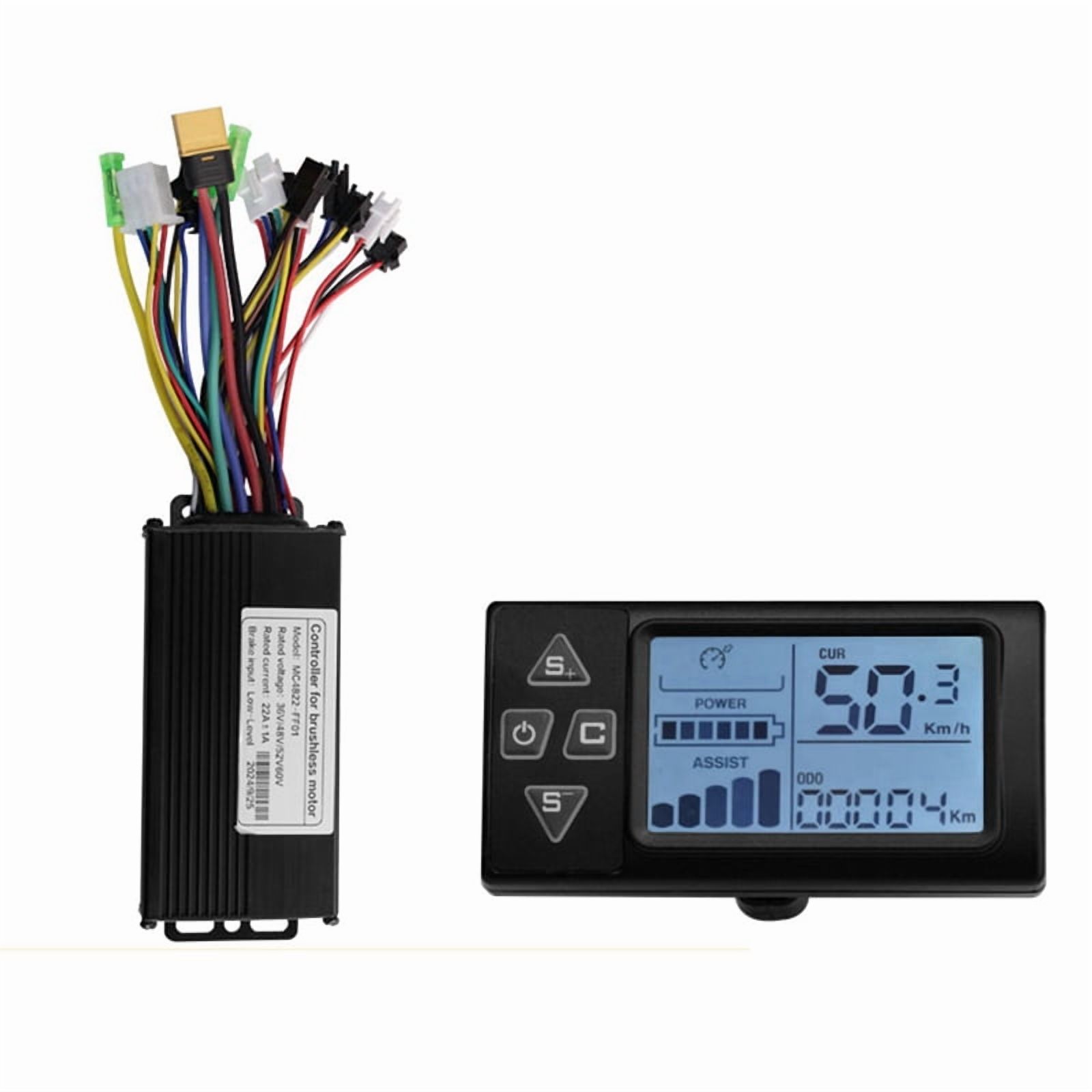 48V 1000W E-Bike Controller Set, Brushless Motor, Stable Speed