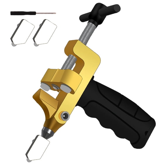 Wailicop Tile Cutter with Handgrip Clamp, Marble Cutting Tool, 2-in-1 Glass Cutter & Breaking Pliers, 3-15mm