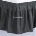 thumbnail image 3 of PiccoCasa 1Pcs Polyester Brushed Bed Skirt Elastic Dust Ruffles 16 Inch Drop Full Dark Gray, 3 of 6