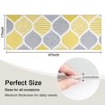 thumbnail image 5 of Yellow and Gray Geometric Quatrefoil Pattern Kitchen Rug Mat,Kitchen Runner Rugs Non Skid Washable,Decorative Kitchen Floor Mats for Kitchen,Sink,Laundry,17"X47", 5 of 5