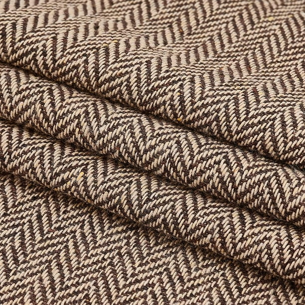 Tela de tweed de lana por yarda. Tela de lana para manualidades, decoración, tapicería y accesorios de ropa (106 x 152 cm).