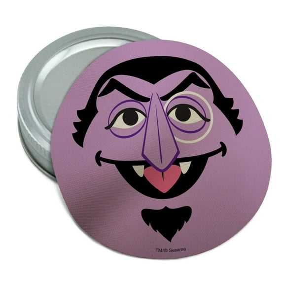 Sesame Street Count Face Round Rubber Non-Slip Jar Gripper Lid Opener