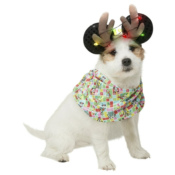Mickey Mouse Reindeer Light Up Pet Accessory