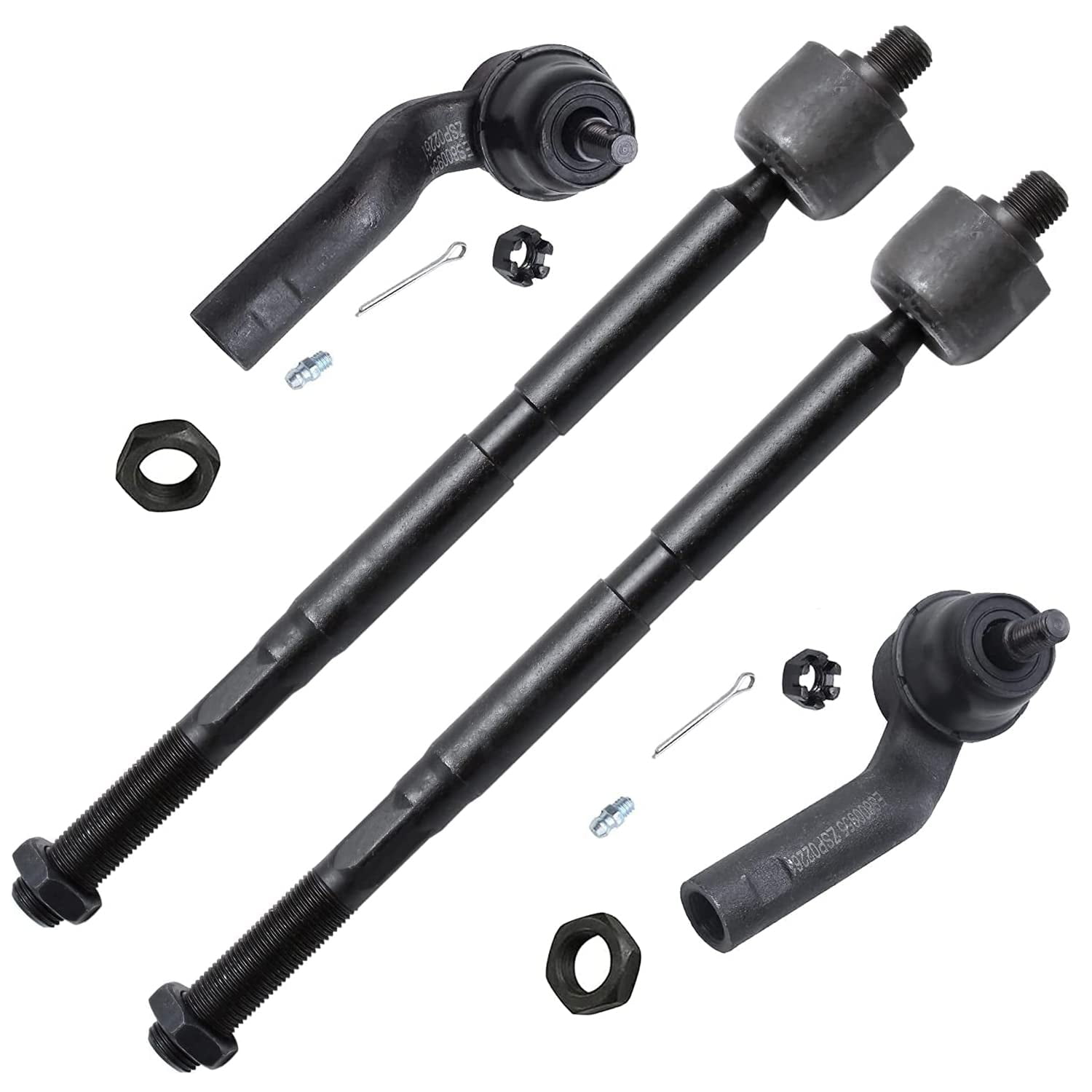 Detroit Axle - Front End 10pc Suspension Kit 2013 2014 2015 Ford Escape 2 Lower Control Arms w/Ball Joints 2 Sway Bar Links 4 Outer & Inner Tie Rod Ends 2 Boots w/Bellows Replacement