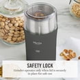 thumbnail image 3 of Martha Stewart 2-in-1 Electric Coffee & Spice Grinder, 2.5oz, Caviar Gray, 3 of 16