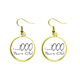 thumbnail image 1 of Tengo 1000 años edad de longevidad Ear Dangle Golden Drop Earring Jewelry Mujer Unbranded M, 1 of 3