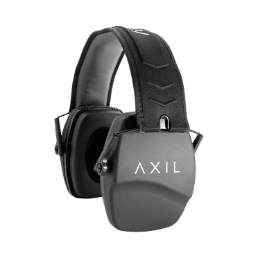 AXIL, Hearing Protection Ear Muffs, Non-Electronic, Black, TRACKR Passive