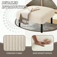 thumbnail image 3 of Footrest Ottomans UNITED WE WIN Small Ottoman Footstool with Legs, Corduroy Fabric Ottoman Foot Stool with Soft Padded seat, Square Footstool Footstool for Living Room,Storage Ottomans, 3 of 8