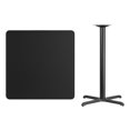 thumbnail image 2 of Bowery Hill 36" Square Restaurant Bar Table in Black, 2 of 2