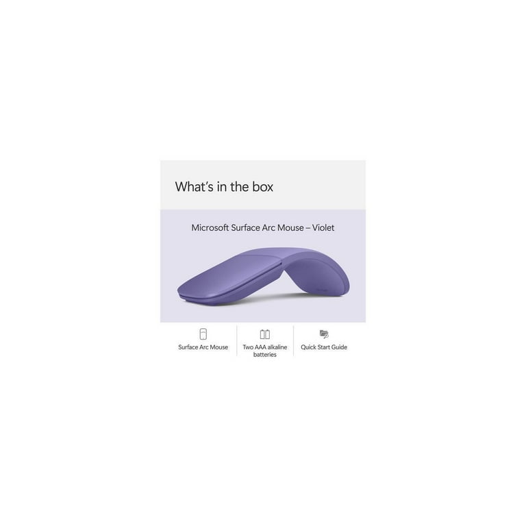 Microsoft, Surface Arc Mouse, Purple, Wireless Bluetooth BlueTrack