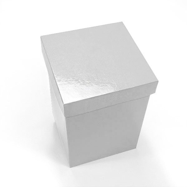 25ea 6 X 6 Gloss White Lux FldUp Gift Box LidP Width 6" by Paper