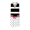 thumbnail image 2 of Gibobby Vestido corto casual para mujer Vestido sin mangas estampado suelto informal con cuello en V para mujer(Negro,G), 2 of 3