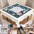 thumbnail image 6 of Floral Mahjong Mat with Rules, 31.5*31.5in Anti Slip American Mahjong Mat for Table, Noise Reduction, Neoprene Mah jongg Mats with Carrying Bag & 3 Dices, Mahjong Supplies Gift, Board Tile Games Mats, 6 of 7