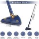 thumbnail image 4 of 360 Degree Triangular Cleaning Mop, Triangular Telescopic Mop, Rotatable Adjustable Mop, Multifunctional Push-Pull Automatic Squeeze Mop (Blue + 4 Pad, 4 of 5