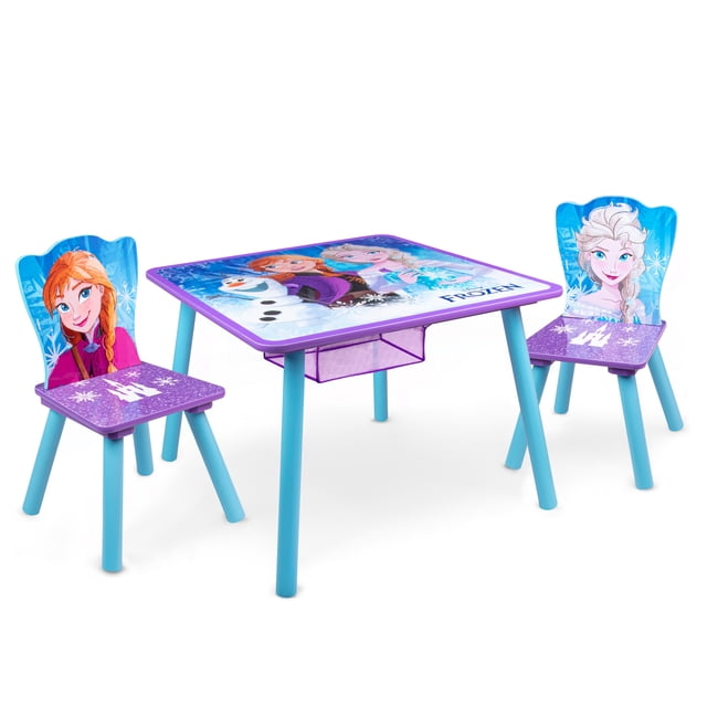 Mesa infantil Kids House Madera con Almacenamiento y Dos Sillas Frozen ME01FZ